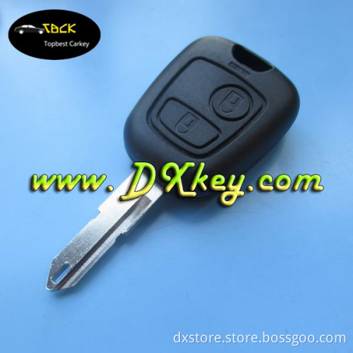 Best price 2 buttons smart control key for peugeot remote 434mhz with ID46 chip